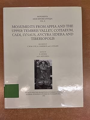 Seller image for Monumenta Asiae Minoris Antiqua - Vol. X - Monuments from the Upper Tembris Valley, Cotiaeum, Cadi, Synaus, Ancyra and Tiberiopolis, recorded by C.W.M. Cox, A. Cameron and J. Cullen for sale by Oxfam Bookshop Gent