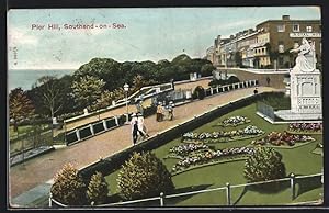 Seller image for Postcard Southend-on-Sea, Pier Hill with flower beds for sale by Bartko-Reher