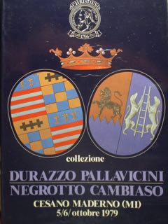 Collezione Durazzo Pallavicini Negrotto Cambiaso 5/6 Ottobre 1979.