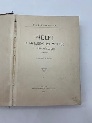 Melfi. Le agitazioni del Melfese. Il brigantaggio. Documenti e notizie