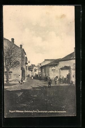 Carte postale Nogent l`Abbesse, Hindenburg Platz, Gandterstrasse et Innenwache