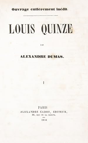 Seller image for Louis quinze. Ouvrage entirement indit. for sale by Librairie HATCHUEL