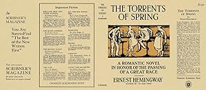 Facsimile Dust Jacket ONLY The Torrents of Spring