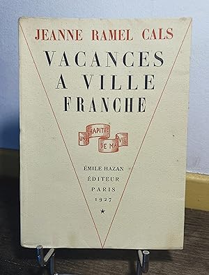 Imagen del vendedor de Vacances  Villefranche. Exemplaire sign. a la venta por Mouvements d'Ides - Julien Baudoin