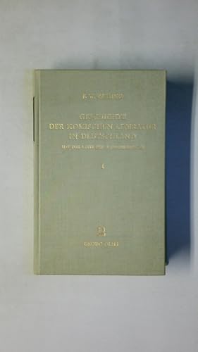 Bild des Verkufers fr GESCHICHTE DER KOMISCHEN LITERATUR IN DEUTSCHLAND SEIT DER MITTE DES 18. ACHTZEHNTEN JAHRHUNDERTS - BAND 1. zum Verkauf von HPI, Inhaber Uwe Hammermller