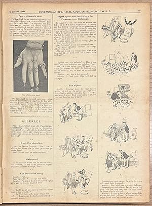 Set of 4, Newspaper, 1903-1912, Haarlem | Zondagsblad Oprechte Haarlemsche Courant en Stads-editi...