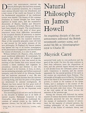 Seller image for Natural Philosophy in James Howell. An original article from History Today magazine, 1969. for sale by Cosmo Books