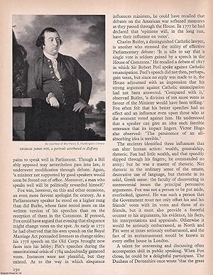 Bild des Verkufers fr Fox as Orator (British Politics). An original article from History Today magazine, 1969. zum Verkauf von Cosmo Books