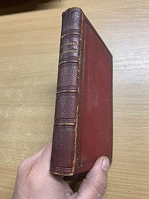 *RARE* 1872 LORD MACAULAY "BIOGRAPHIES" RED LEATHER ANTIQUE BOOK