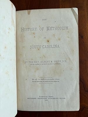 Seller image for The History of Methodism in South Carolina for sale by Jim Crotts Rare Books, LLC