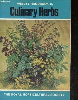 Imagen del vendedor de Culinary herbs - Wisley handbook 16 a la venta por Le-Livre