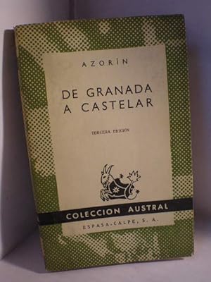 Imagen del vendedor de De Granada a Castelar - Austral 475 a la venta por Librera Antonio Azorn