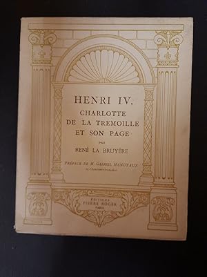 Image du vendeur pour Henri IV : Charlotte de la Trmoille et son Page mis en vente par Dmons et Merveilles