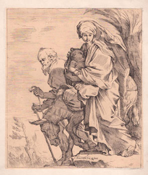 The Holy Family. First edition of the etching.