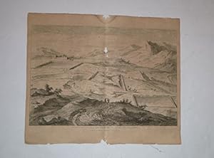 Ruines des fameux jardins et des vastes Bassins de Salomon. First edition of the etching.