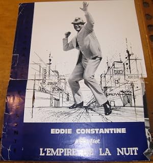 Bild des Verkufers fr Publicity poster for Eddie Constatine Attaque L'Empire De La Nuit. zum Verkauf von Wittenborn Art Books