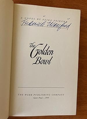Seller image for The Golden Bowl (Signed First Edition, First Printing) for sale by M.S.  Books