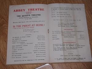 Seller image for Abbey Theatre Programme: Is the Priest At Home A Play in Three Acts 28/3/1955 for sale by Dublin Bookbrowsers