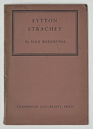 Immagine del venditore per LYTTON STRACHEY. The Rede Lecture 1943 venduto da Tavistock Books, ABAA