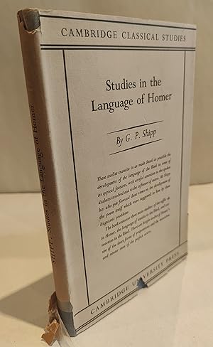 Imagen del vendedor de Studies in the Language of Homer a la venta por The Bookstore