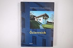 Bild des Verkufers fr ARCHITEKTUR IM 20. JAHRHUNDERT. , Bd.1, sterreich zum Verkauf von Butterfly Books GmbH & Co. KG