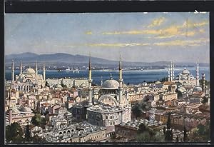 Bild des Verkufers fr Ansichtskarte Istanbul, Ortsansicht, Blick zur Hagia Sophia zum Verkauf von Bartko-Reher