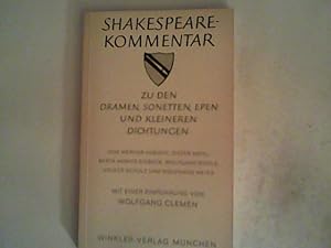 Seller image for Shakespeare-Kommentar: zu den Dramen, Sonetten, Epen, und kleineren Dichtungen for sale by ANTIQUARIAT FRDEBUCH Inh.Michael Simon