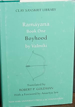 Bild des Verkufers fr Ramayana Book One: Boyhood (Clay Sanskrit Library, 11) zum Verkauf von Snowden's Books