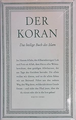 Imagen del vendedor de Der Koran - Das heilige Buch des Islam a la venta por books4less (Versandantiquariat Petra Gros GmbH & Co. KG)