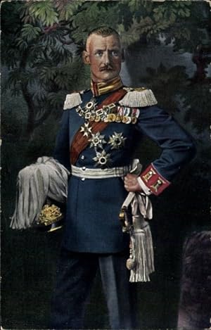 Ansichtskarte / Postkarte Kronprinz Rupprecht von Bayern, Portrait, Uniform, Orden