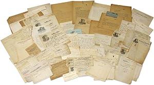 Archive / Collection of more than 350 items, letters, documents, ephemera, pamphlets, manuscript ...