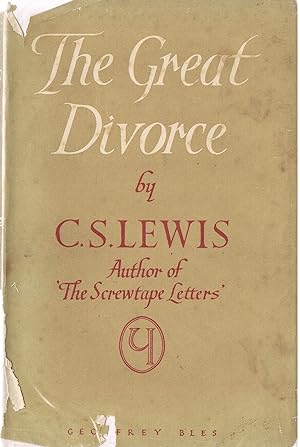 Seller image for The Great Divorce: A Dream (first edition) for sale by Daisyroots Books
