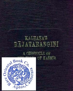 Imagen del vendedor de KALHANA'S RAJATARANGINI: A Chronicle of the Kings of Kasmir. a la venta por RARE ORIENTAL BOOK CO., ABAA, ILAB