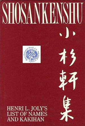Bild des Verkufers fr SHOSANKENSHU: List of Names, Kakihan Collected from Sword-Mounts. zum Verkauf von RARE ORIENTAL BOOK CO., ABAA, ILAB