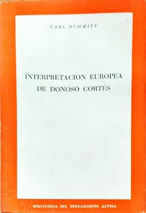 Interpretación europea de donoso Cortés