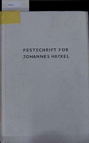 Seller image for Fr Kirche und Recht. Festschrift fr Johannes Heckel. for sale by Antiquariat Bookfarm