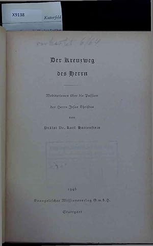 Bild des Verkufers fr Der Kreuzweg des Herrn. zum Verkauf von Antiquariat Bookfarm