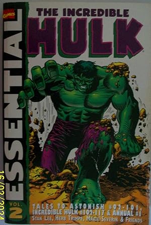 Imagen del vendedor de Essential The Incredible Hulk Volume 2 a la venta por Books and Bobs