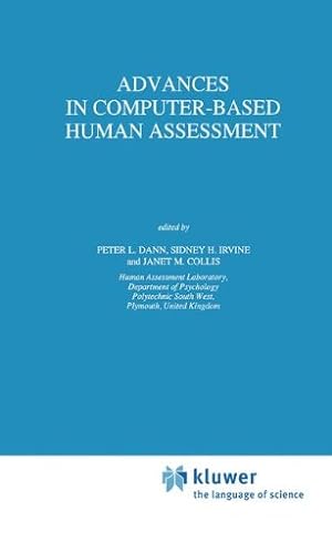 Immagine del venditore per Advances in Computer-Based Human Assessment (Theory and Decision Library D:) [Hardcover ] venduto da booksXpress