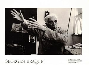 Bild des Verkufers fr Georges Braque in His Studio, Normandy, 1954 - Postcard zum Verkauf von LEFT COAST BOOKS