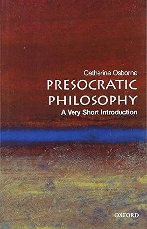 Bild des Verkufers fr Presocratic Philosophy: A Very Short Introduction (Very Short Introductions) zum Verkauf von WeBuyBooks