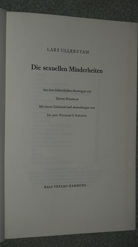 Seller image for Die sexuellen Minderheiten. for sale by Versandantiquariat Ingo Lutter