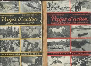 Bild des Verkufers fr Pages d'action - lot de 2 ouvrages : lectures pour la classe de C.E.P. + Lectures C.M.2 2e A et C. Sup-classe de 7e zum Verkauf von Le-Livre