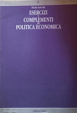 Immagine del venditore per Esercizi e complementi di politica economica venduto da librisaggi