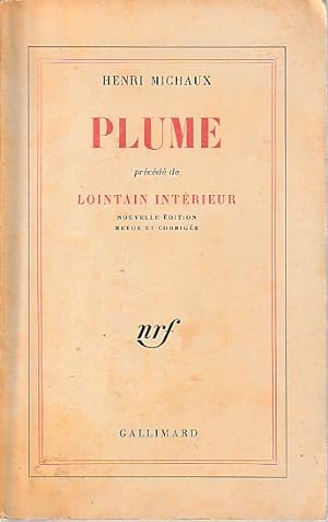 Seller image for Plume, précédé de Lointain intérieur, for sale by L'Odeur du Book