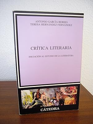 Seller image for CRTICA LITERARIA. Iniciacin al estudio de la literatura. for sale by Libros Mmesis