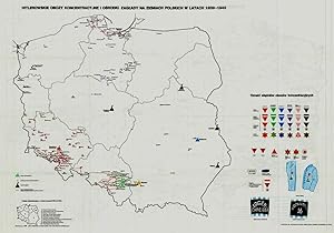 Image du vendeur pour [7 LARGE FOLDING MAPS] OBOZY HITLEROWSKIE NA ZIEMIACH POLSKICH 1939 - 1945. INFORMATOR ENCYKLOPEDYCZNY. VOLUME II: MAPY [MAP VOLUME, STANDS ON ITS OWN] mis en vente par Dan Wyman Books, LLC