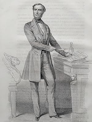 Image du vendeur pour JULES SENARD GRAVURE 1849 REVOLUTION 1848 SECONDE REPUBLIQUE FRANCE R4329 mis en vente par Librairie RAIMOND