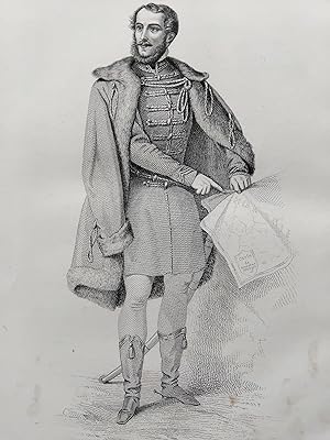 Image du vendeur pour LAJOS KOSSUTH GRAVURE 1849 REVOLUTION 1848 SECONDE REPUBLIQUE FRANCE R4326 mis en vente par Librairie RAIMOND