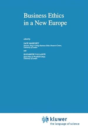 Immagine del venditore per Business Ethics in a New Europe (Issues in Business Ethics) [Hardcover ] venduto da booksXpress